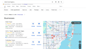 loal SEO for travel agency